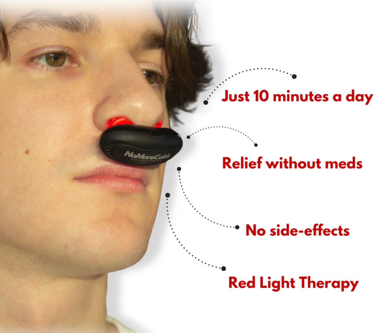 Flicksy BreatheFree Red Light Nasal Therapy Kit